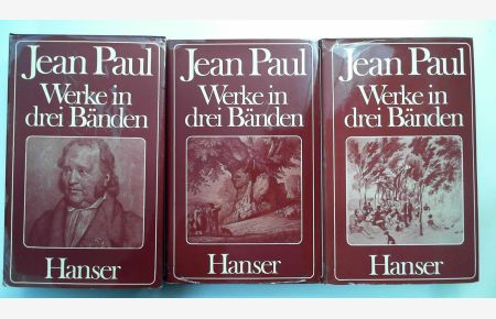 Jean Paul. Werke in drei Bänden. 3 Bände,