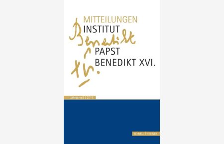 Mitteilungen Institut-Papst-Benedikt XVI. : Bd. 9