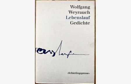 Lebenslauf. Gedichte. Mit Kalligraphien von Dieter Sdun.