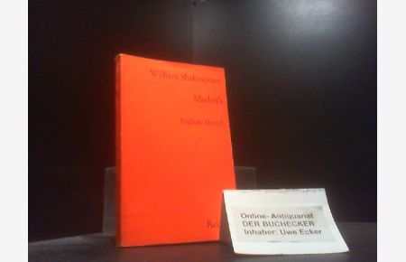 Macbeth : englisch und deutsch.   - William Shakespeare. Übers. und hrsg. von Barbara Rojahn-Deyk / Reclams Universal-Bibliothek ; 9870