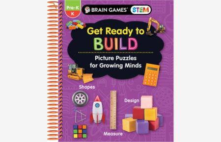 Brain Games Stem - Get Ready to Build: Picture Puzzles for Growing Minds (Workbook)