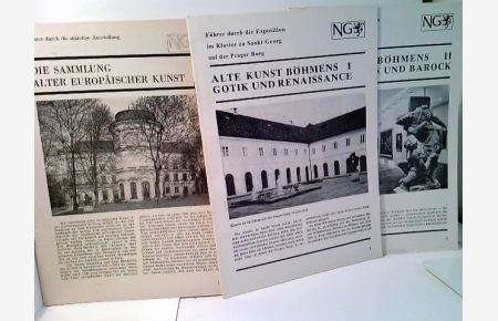 Konvolut: 3 Bände Kunst - Alte Kunst Böhmens / Die Sammlung alter Europäischer Kunst.