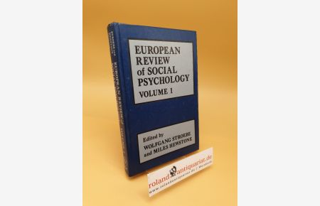 European Review of Social Psychology ; Volume 1