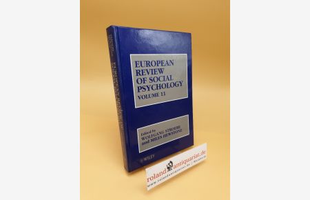 European Review of Social Psychology ; Volume 11 ; (ISBN: 0471495700)