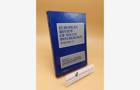 European Review of Social Psychology ; Volume 12