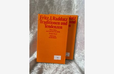 Traditionen und Tendenzen: Materialien zur Literatur der DDR