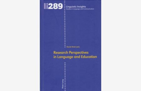 Research perspectives in language and education.   - Linguistic insights ; volume 289.