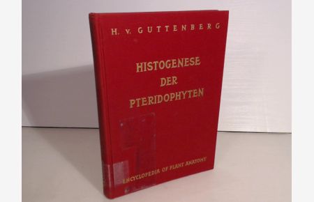 Histogenese der Pteridophyten.   - (= Handbuch der Pflanzenanatomie / Encyclopedia of plant anatomy / Traité d´anatomie végétale - Band VII, Teil 2, Abteilung Spezieller Teil).