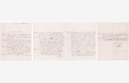 Eigenhändiger Brief mit Unterschrift von 28. Dez. 1839 / Autograph letter with signature