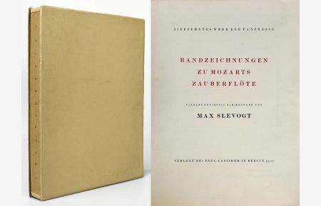 Randzeichnungen zu Mozarts Zauberflöte. Siebenundvierzig Radierungen von Max Slevogt.