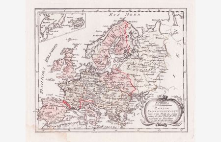 Europa Zweyte Einleitungskarte - Europe Europa Kontinent continent map Karte