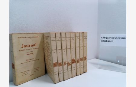 Journal Memoires de la Vie Litteraire, 1851-1895). 9 volume / 9 Bände