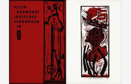 Irdisches Vergnügen in g. Fünfzig Gedichte. Mit 33 Originallinolschnitten von Klaus Waschk, gestaltet von Horst Schuster. [Mit Original-Linolschnitt].