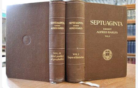 Septuaginta. Id est vetus testamentum graece iuxta LXX interpretes. Vol. I+II (komplett).