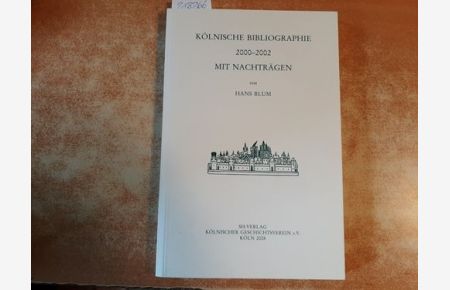 Kölnische Bibliographie 1994-1996: Mit Nachträgen.