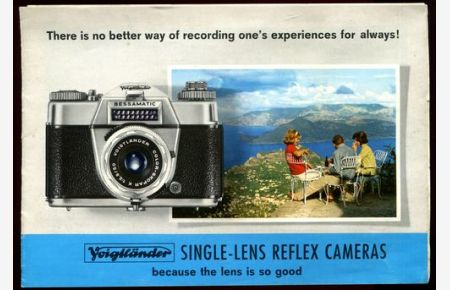 Voigtländer Single-Lens Reflex Cameras. Kamera-Programm 1965.