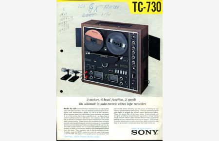 Sony TC-730 - Prospekt.
