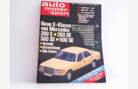 Auto-Motor und Sport. Heft 20 - 1979.