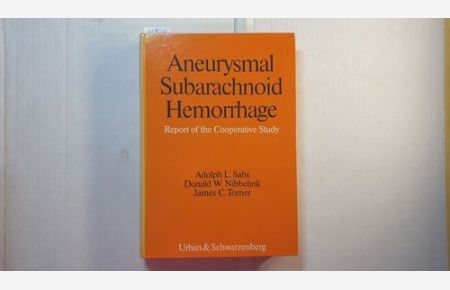 Aneurysmal Subarachnoid Haemorrhage: Report of the cooperative study