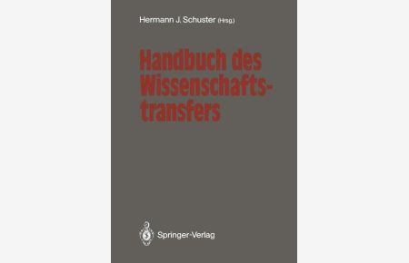 Handbuch des Wissenschaftstransfers.