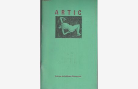 Artic. Texte aus der fröhlichen Wissenschaft. Zeitschrift für Kunst und Philosophie Heft 3/94.