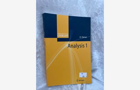 Analysis 1 (German Edition) (Mathematik für das Lehramt)