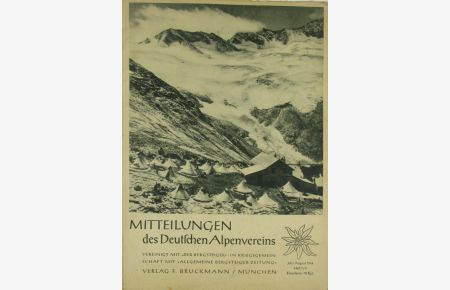 Mitteilungen des Deutschen Alpenvereins Heft 7/8 Juli/August 1944