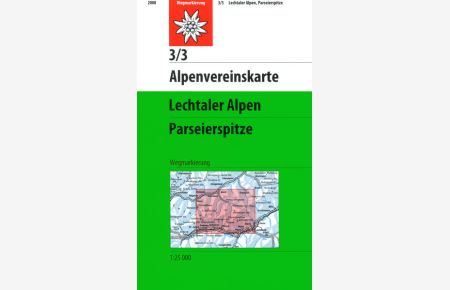 Lechtaler Alpen - Parseierspitze: Topographische Karte 1:25000 (Alpenvereinskarten)
