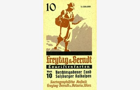 Touristenkarte Berchtesgadener Land - Salzburger Kalkalpen Maßstab 1:100. 000  - Freytag & Berndt Karte Nr. 10