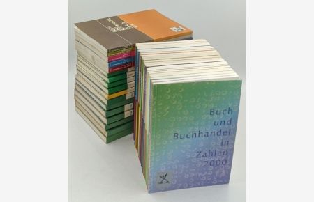 Buch und Buchhandel in Zahlen - Konvolut aus 39 Bänden [Jahrgänge 1960 - 1996, 1998 - 2000 (Doppeljahrgang 1989/1990)].
