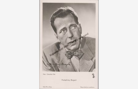 Original Autogramm Humphrey Bogart (1899-1957) /// Autograph signiert signed signee