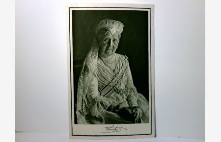 Adel / Monarchie. Alte Ansichtskarte / Postkarte s/w, ungel. um 1915. Badisches Adelshaus - Portrait der Großherzogin Marie Luise von Baden. Badischer Landesverband v. Roten Kreuz, Kaiserzeit.