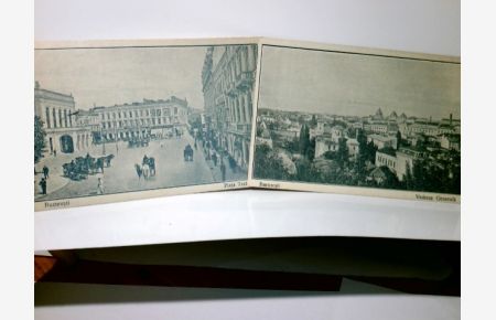 Bucuresti / Bukarest / Rumänien. 2 x Alte Ansichtskarte / Postkarte s/w, ungel. u. gelaufen als Feldpost 1917. Vedere Generalá u. Piata Teatrului.