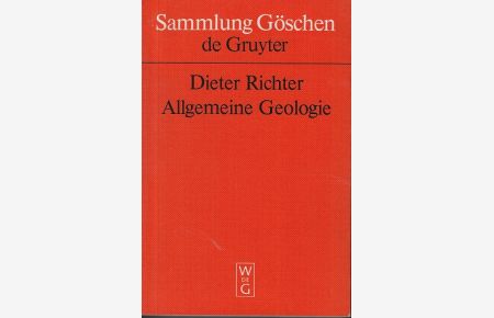 Allgemeine Geologie.   - von / Sammlung Göschen ; 2625