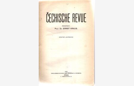 Cechische Revue. Erster Jahrgang