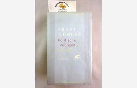 Politische Publizistik : 1919 bis 1933.   - Hrsg., kommentiert und mit einem Nachwort von Sven Olaf Berggötz