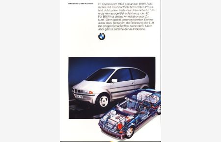 Prospekt Broschüre : BMW E1 ; 1991 ;