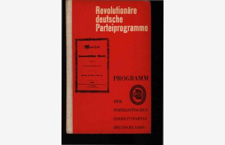 Revolutionäre deutsche Parteiprogramme.
