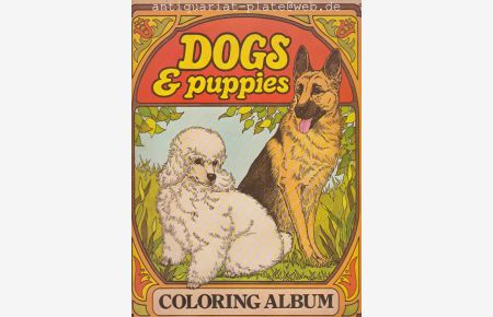 Dogs & puppies.   - Coloring Album, illustrated by Rita Warner.
