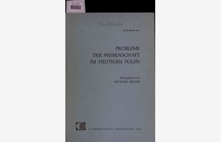 Aktuelle Probleme der Polnischen Literaturforschung.   - AA-6702