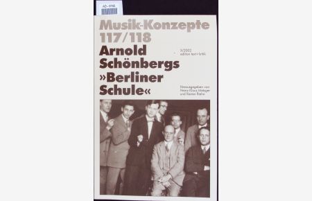 Arnold Schönbergs Berliner Schule.