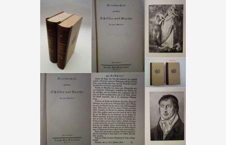 Briefwechsel zwischen Schiller und Goethe in zwei Bänden * 2 Bände ( v o l l s t ä n d i g )
