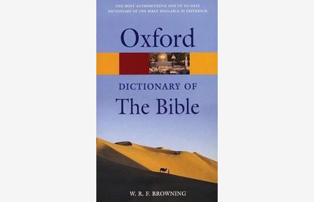 A Dictionary Of The Bible (Oxford Paperback Reference)
