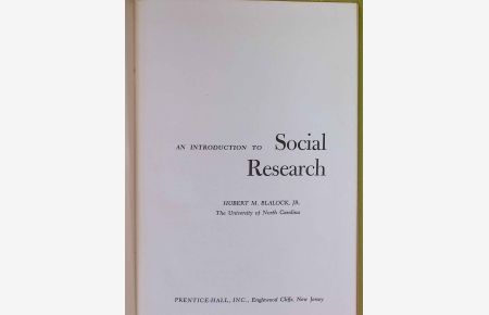 An Introduction to Social Research.