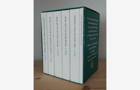Der Kanon. Die deutsche Literatur. Essays. 5 Bände in Kassette + Begleitband. [Herausgegeben von Marcel Reich-Ranicki]. (Insel-Taschenbücher).