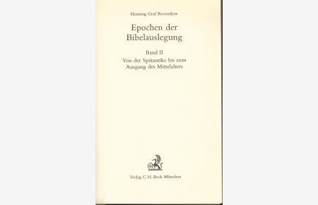 Epochen der Bibelauslegung - 2. Band