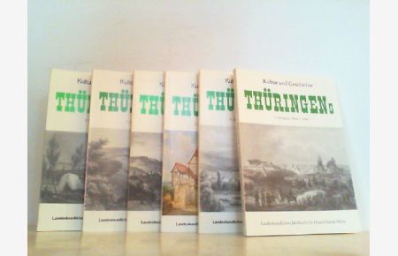 Kultur und Geschichte Thüringens - Landeskundliches Jahrbuch für Deutschlands. 6 Jahrbücher: 1980 / 1981 / 1982 / 1983 / 1984 / 1985.
