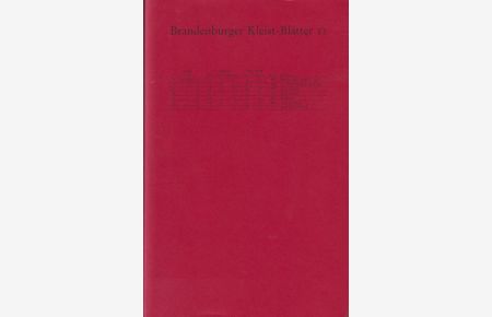 Brandenburger Kleist-Blätter II