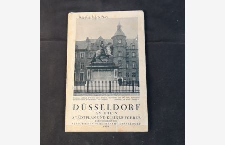 Düsseldorf am Rhein. Stadtplan und kleiner Führer.   - Maßstab 1 : 15 000