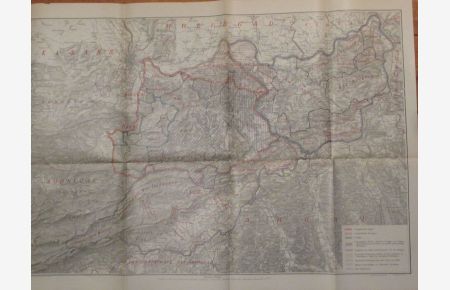 Karte des alten Augstgaus und seiner Teilgaue Sisgau-Frickgau-Buchsgau.